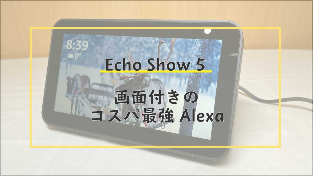 Amazon Echo Show5 使用レビュー コンパクト音楽は歌詞が見える、動画 